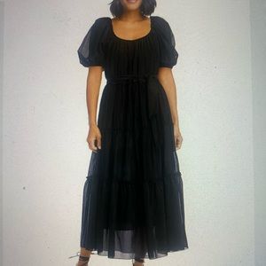 Tiered Puff Sleeve Dress